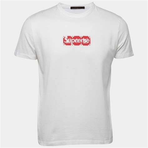 box logo t shirt supreme x lv|supreme box logo collections.